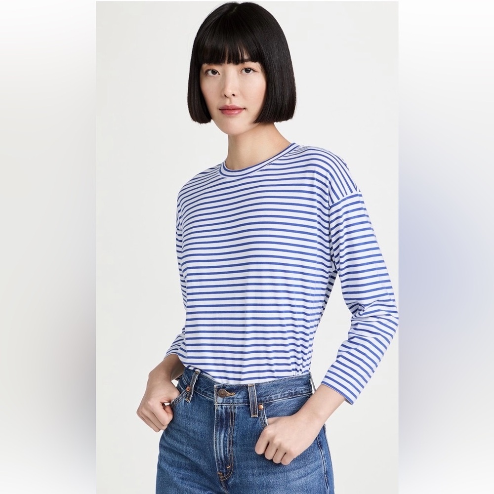 AYR French Fry Tee Small Stripe Small Blue